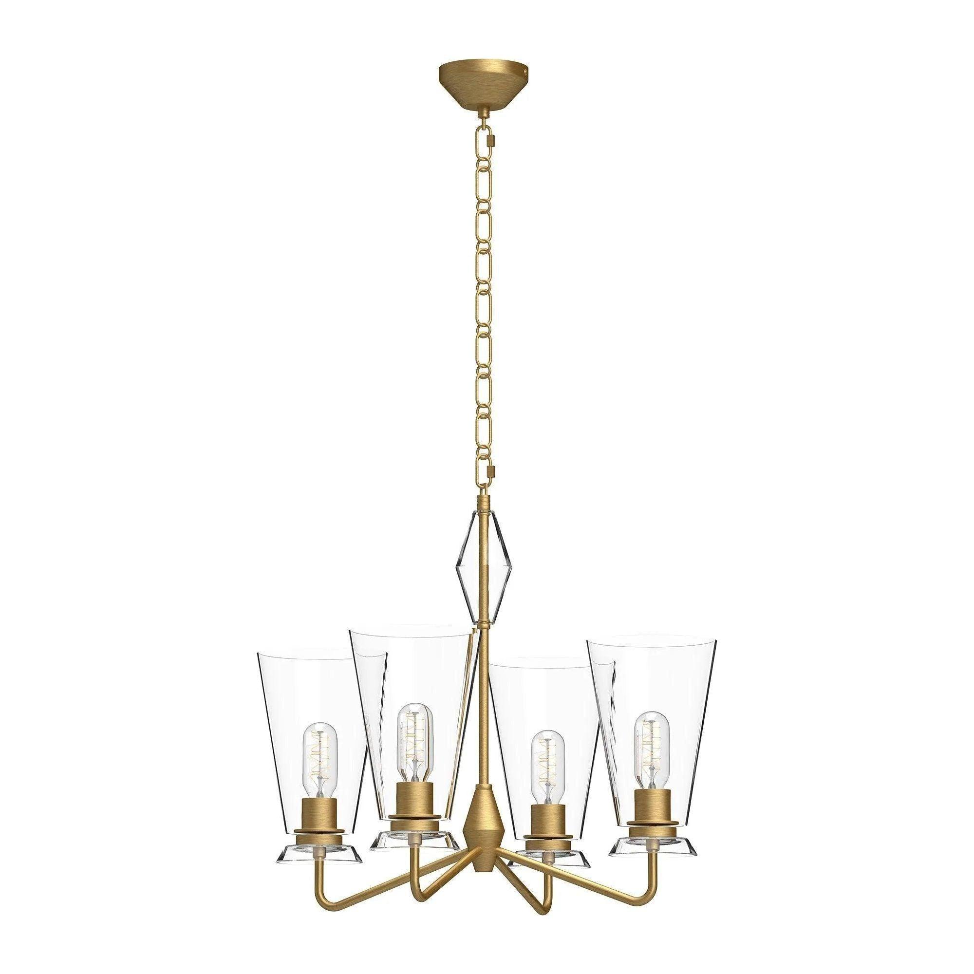 Alora Lighting - Salem Chandelier - CH570423BGCL - Canada Light Shop