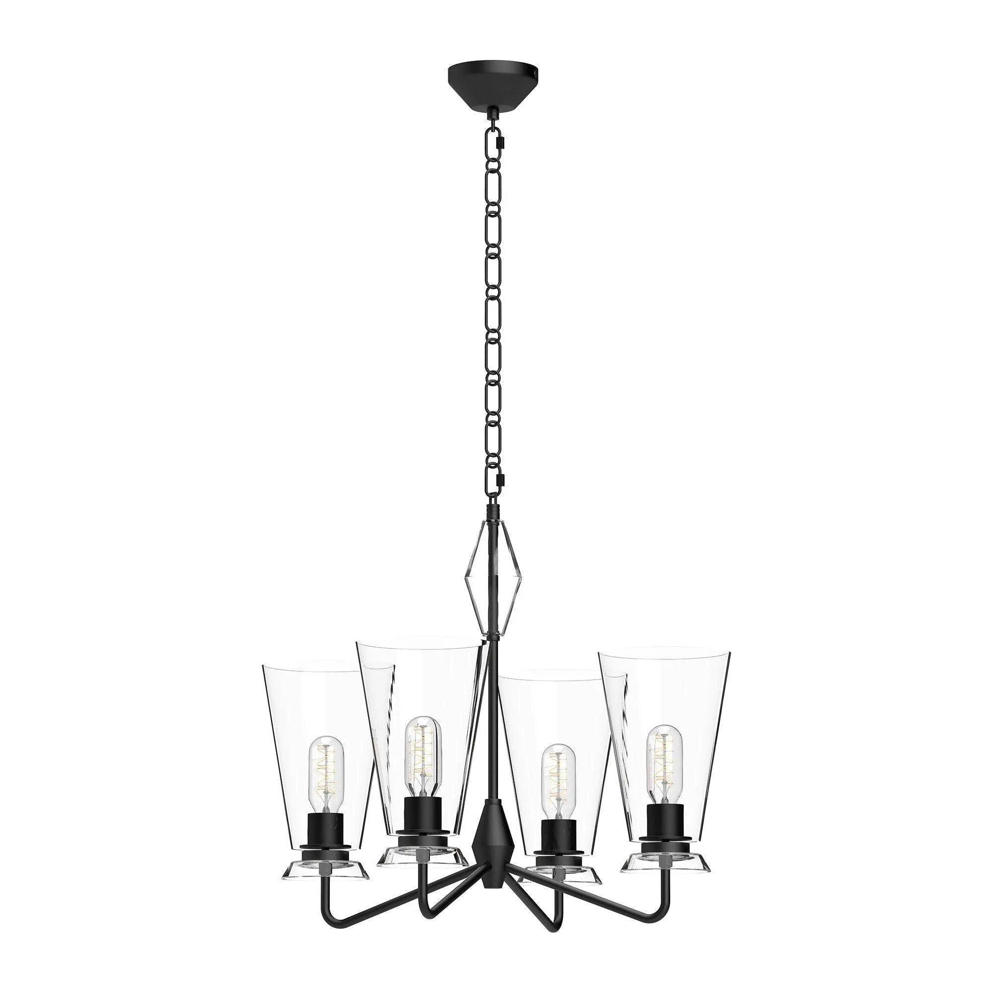 Alora Lighting - Salem Chandelier - CH570423MBCL - Canada Light Shop