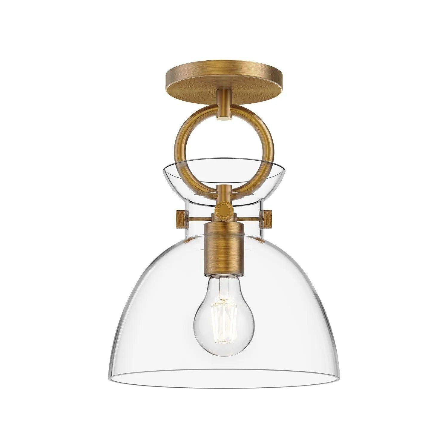 Alora Lighting - Waldo Semi-Flush Mount - SF411809AGCL - Canada Light Shop