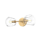 Alora Lighting - Willow Double Wall Sconce - WV548217BGCL - Canada Light Shop