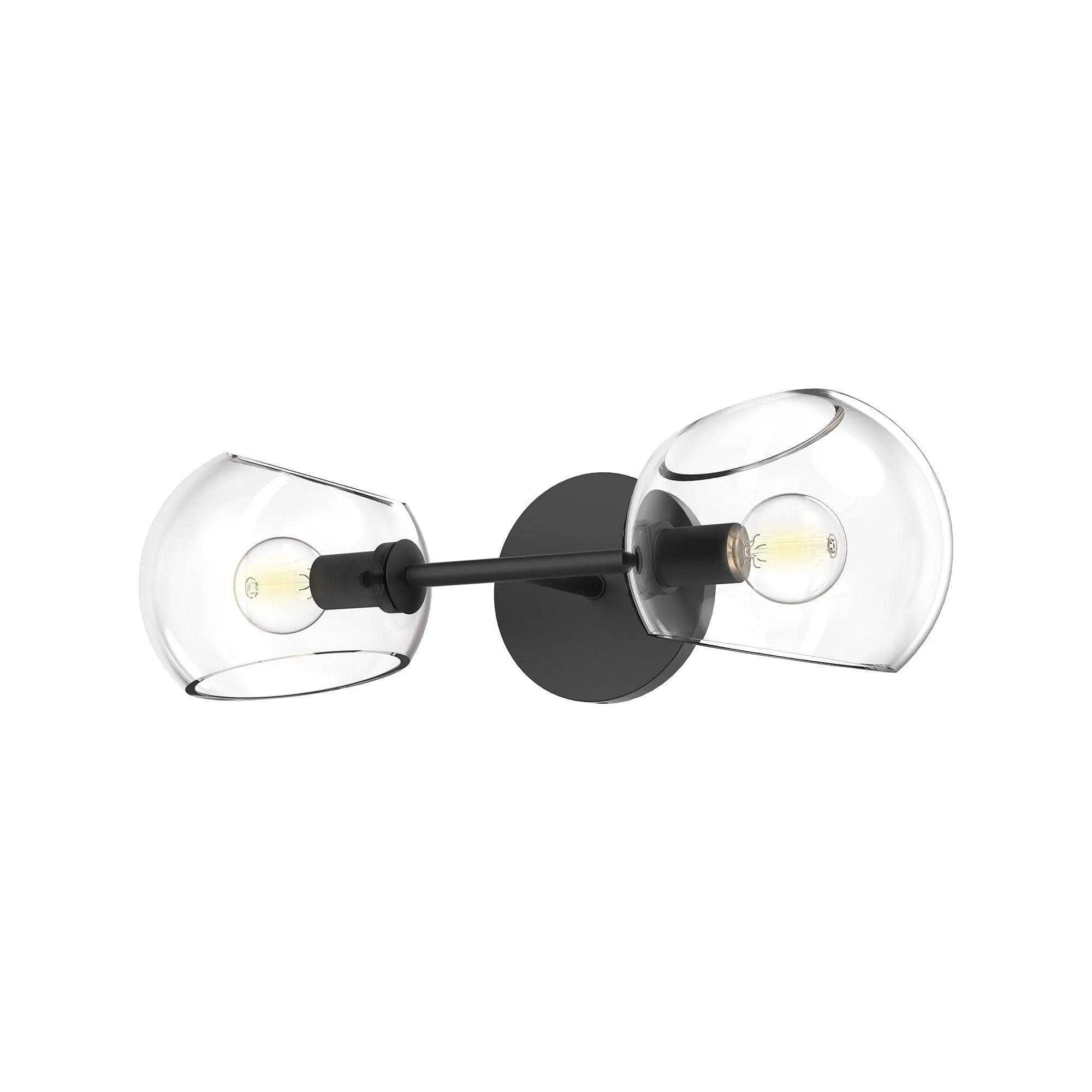 Alora Lighting - Willow Double Wall Sconce - WV548217MBCL - Canada Light Shop