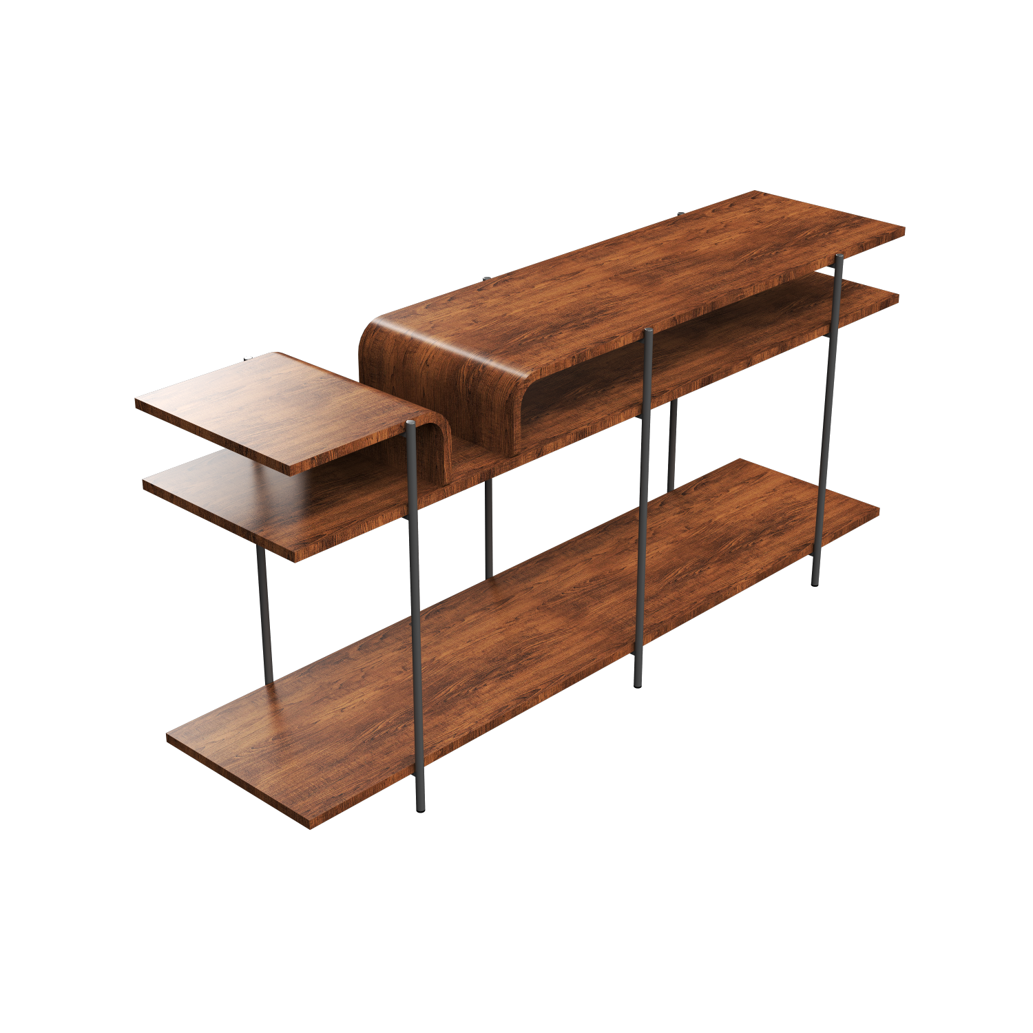 Accord Lighting - ACC-F1024.06 - Console Tables Accord Cascade F1024 - Cascade - Imbuia