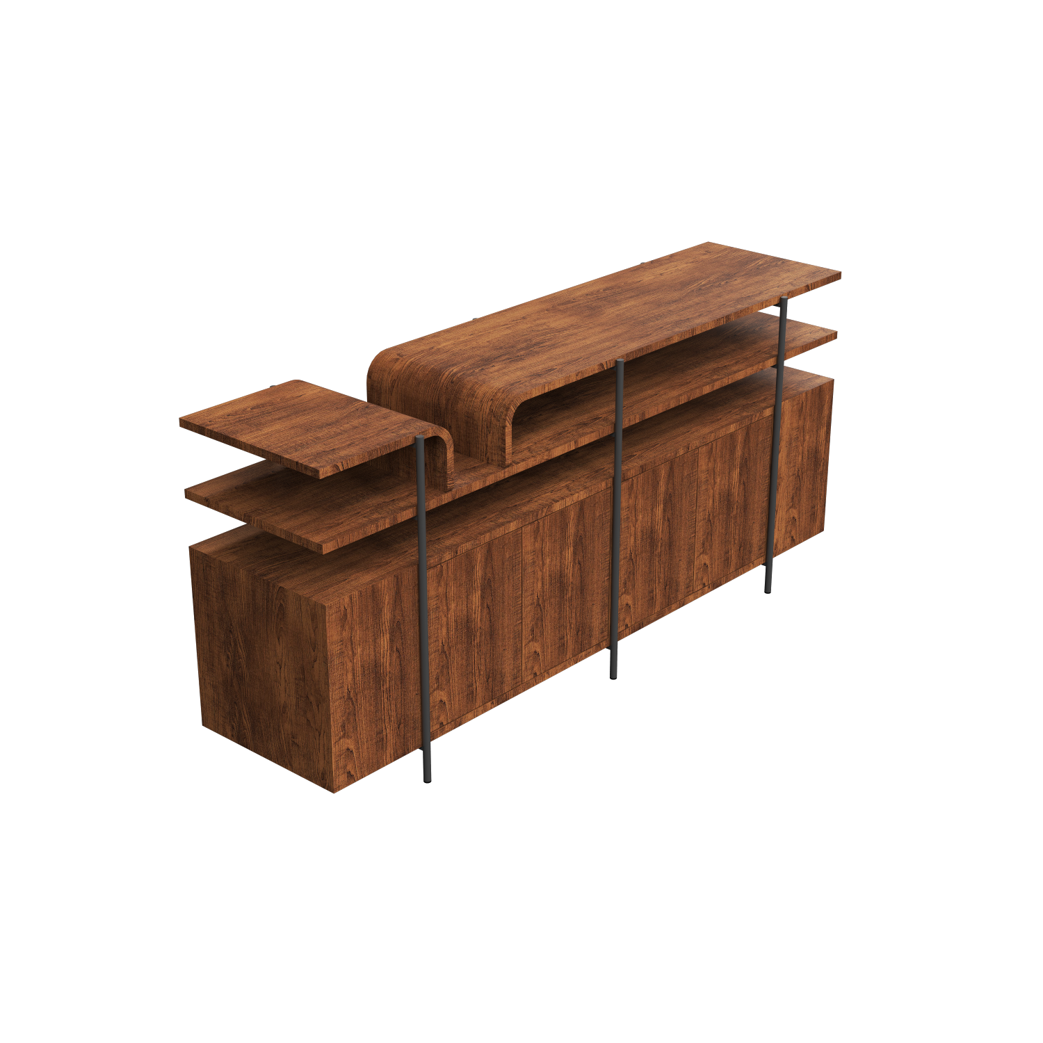 Accord Lighting - ACC-F1030.06 - Console Tables Accord Cascade F1030 - Cascade - Imbuia