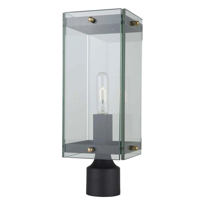 Artcraft Lighting - Bradgate One Light Outdoor Post Mount - AC8133BK - Canada Light Shop