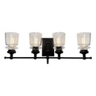 Artcraft Lighting - Castara Four Light Wall Mount - AC11594BK - Canada Light Shop