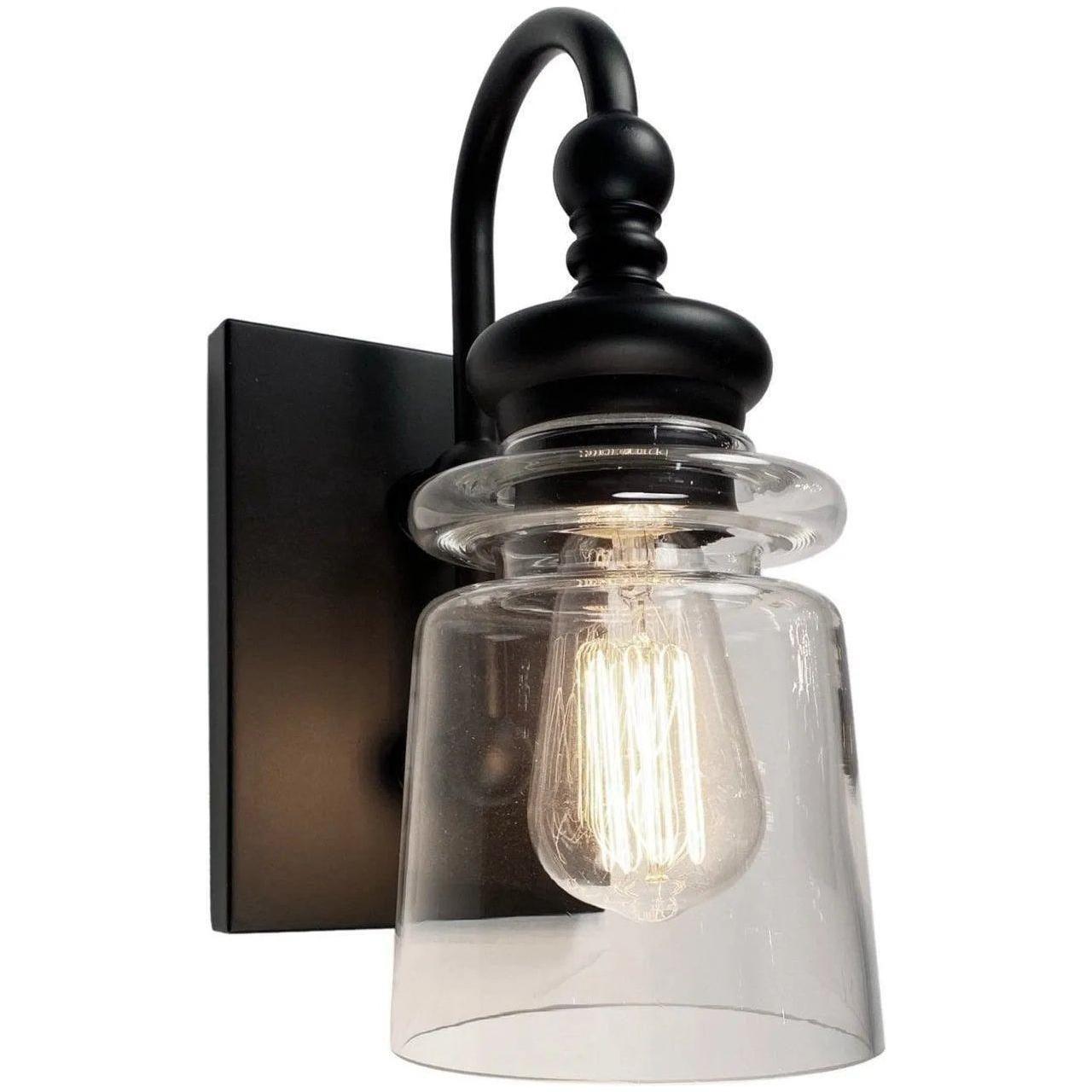 Artcraft Lighting - Castara One Light Wall Sconce - AC11591BK - Canada Light Shop