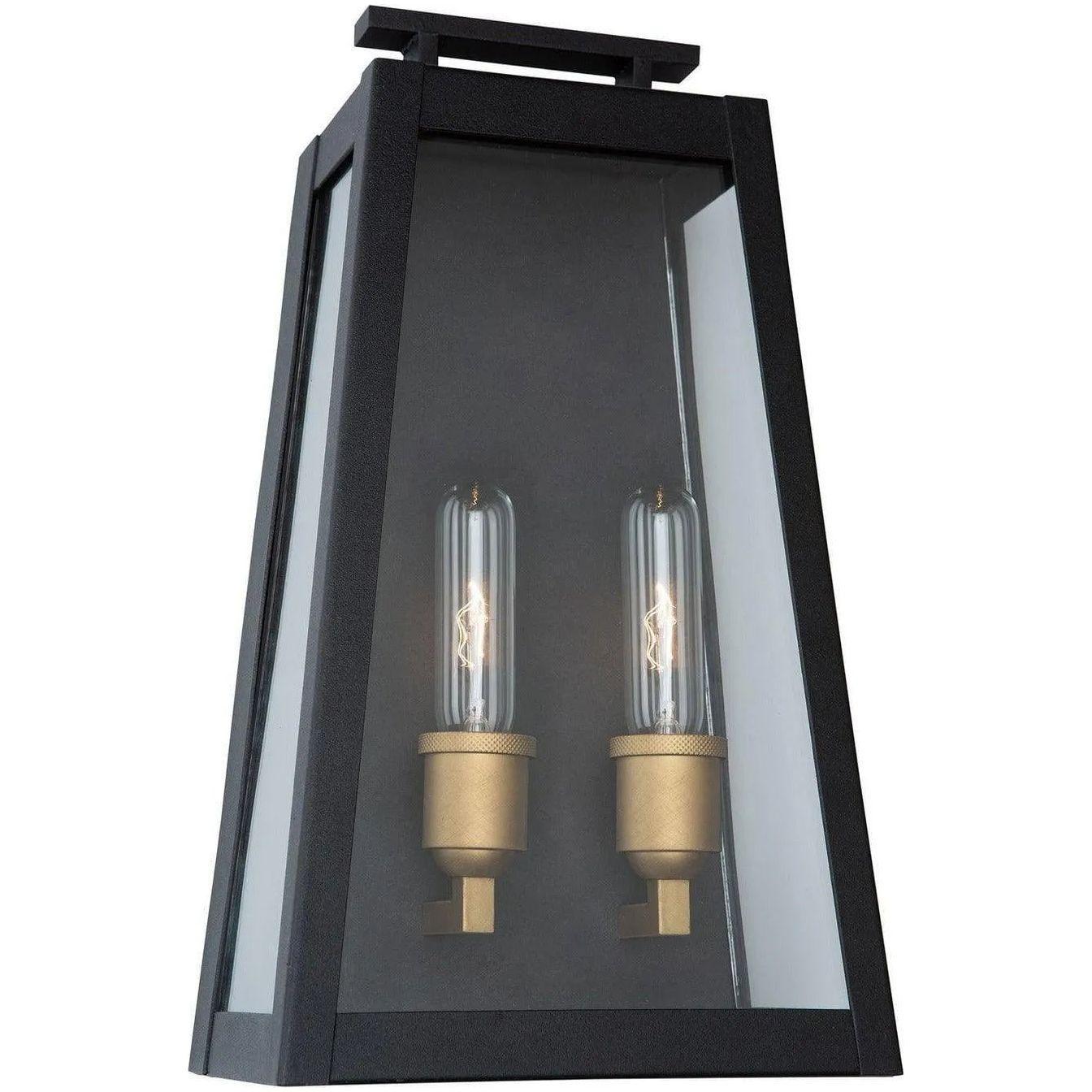 Artcraft Lighting - Charlestown Two Light Outdoor Wall Mount - AC8109BK - Canada Light Shop