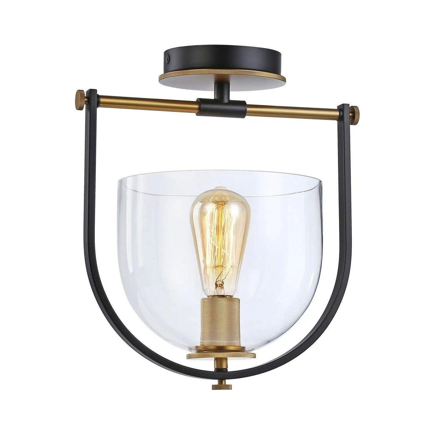 Artcraft Lighting - Cheshire Semi-Flush Mount - AC11743BB - Canada Light Shop