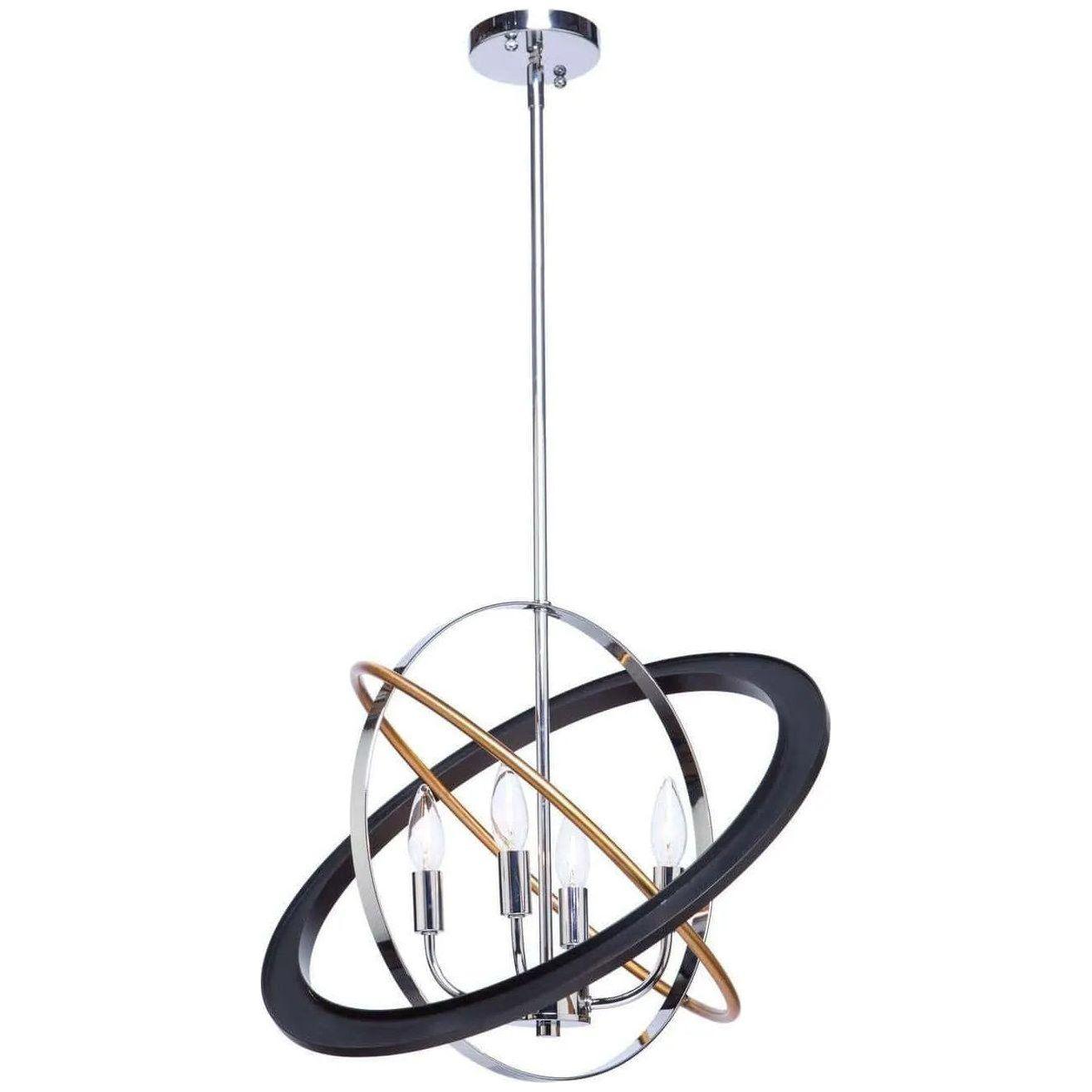 Artcraft Lighting - Cosmic Four Light Chandelier - CL15114 - Canada Light Shop