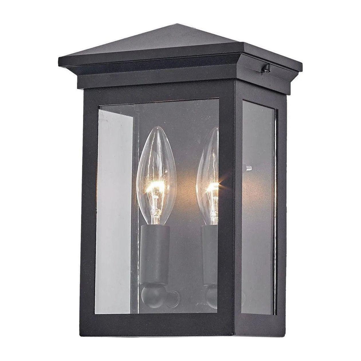 Artcraft Lighting - Gable Two Light Outdoor Wall Mount - AC8160BK - Canada Light Shop