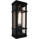 Artcraft Lighting - Granger Square One Light Wall Sconce - SC13111BK - Canada Light Shop