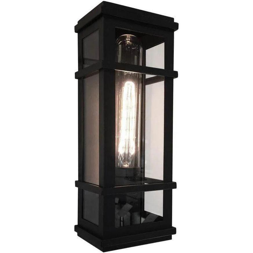 Artcraft Lighting - Granger Square One Light Wall Sconce - SC13111BK - Canada Light Shop