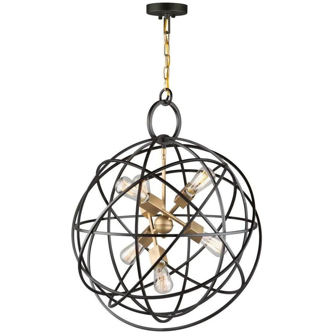 Artcraft Lighting - Orbit Six Light Chandelier - AC10956 - Canada Light Shop