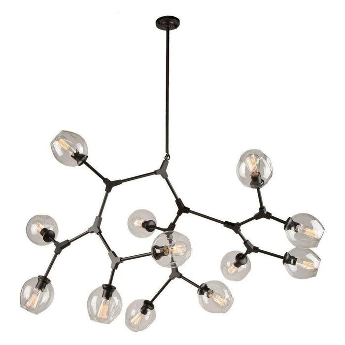 Artcraft Lighting - Organic 12 Light Chandelier - JA14022BK - Canada Light Shop