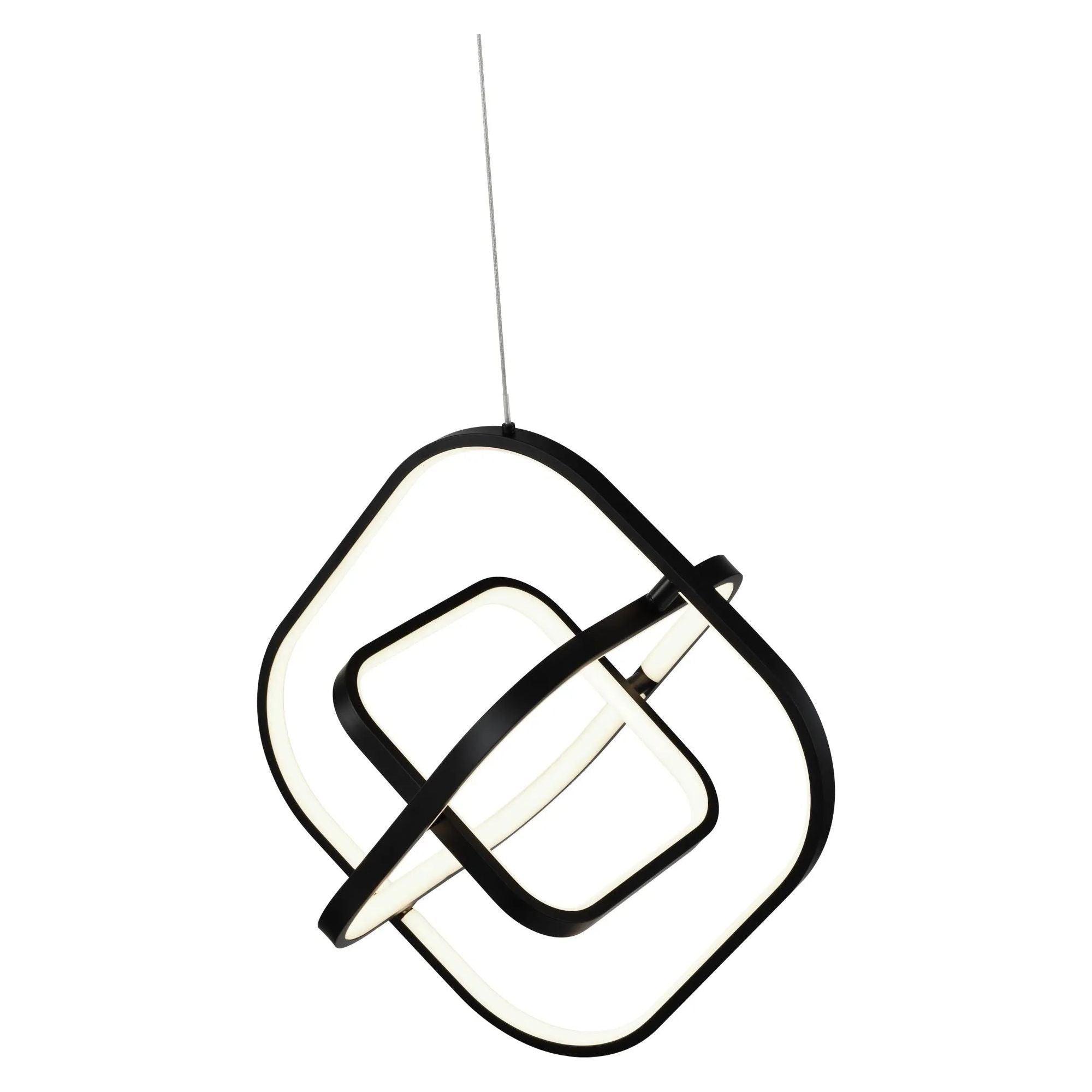 Artcraft Lighting - Sienna Square LED Pendant - AC6690BK - Canada Light Shop