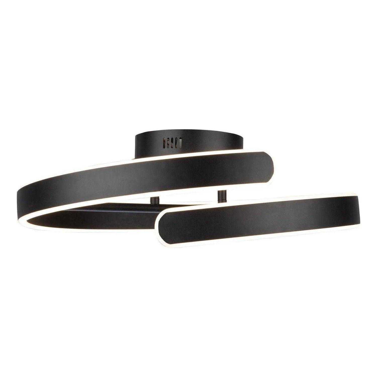 Artcraft Lighting - Sirius LED Semi-Flush Mount - AC7618BK - Canada Light Shop