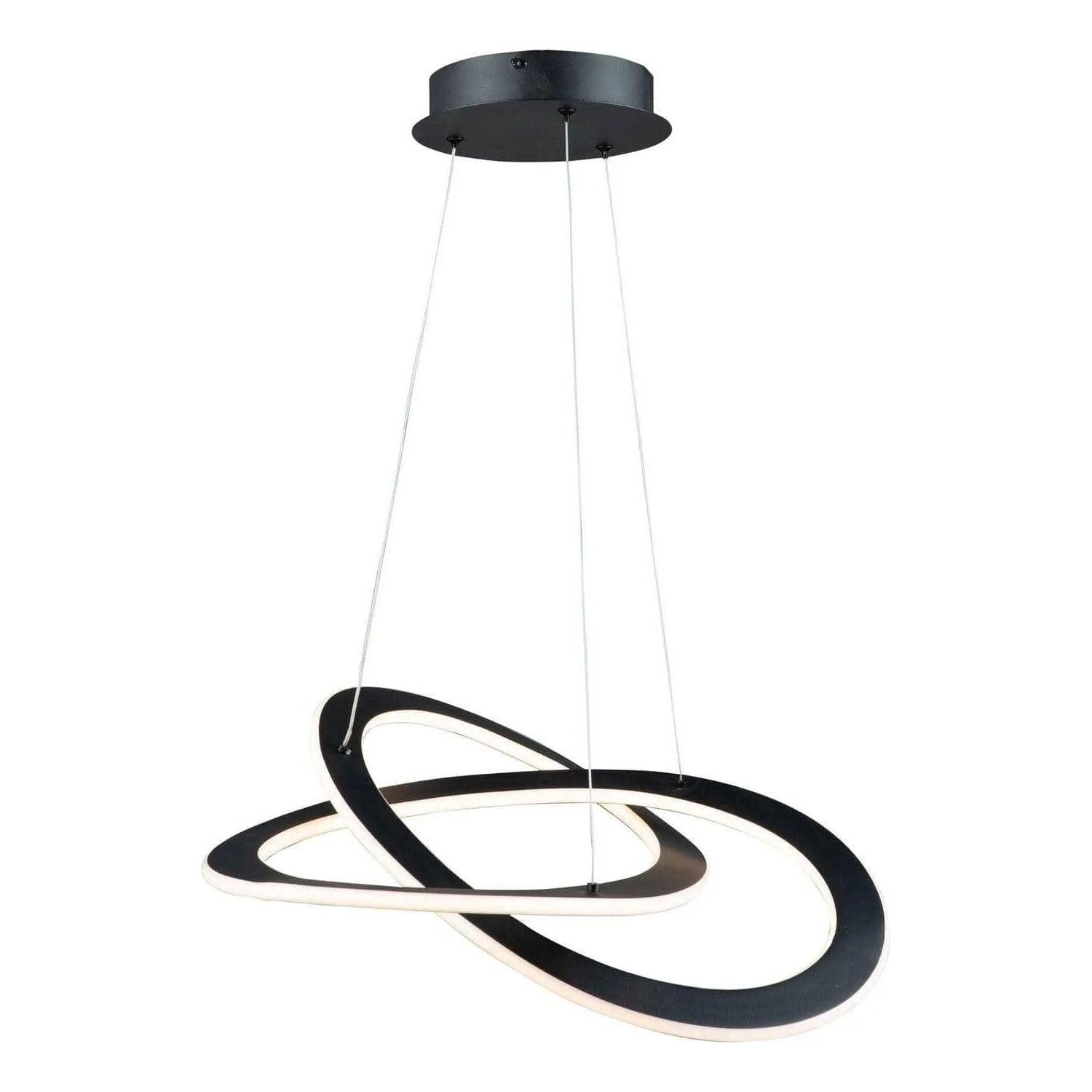 Artcraft Lighting - Wave LED Chandelier - AC7076BK - Canada Light Shop
