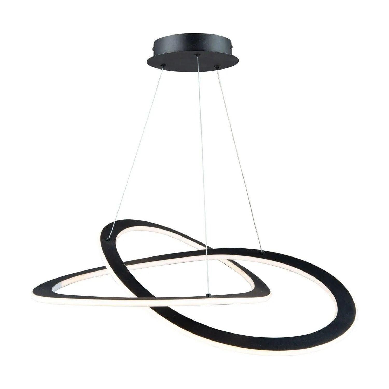 Artcraft Lighting - Wave LED Chandelier - AC7077BK - Canada Light Shop