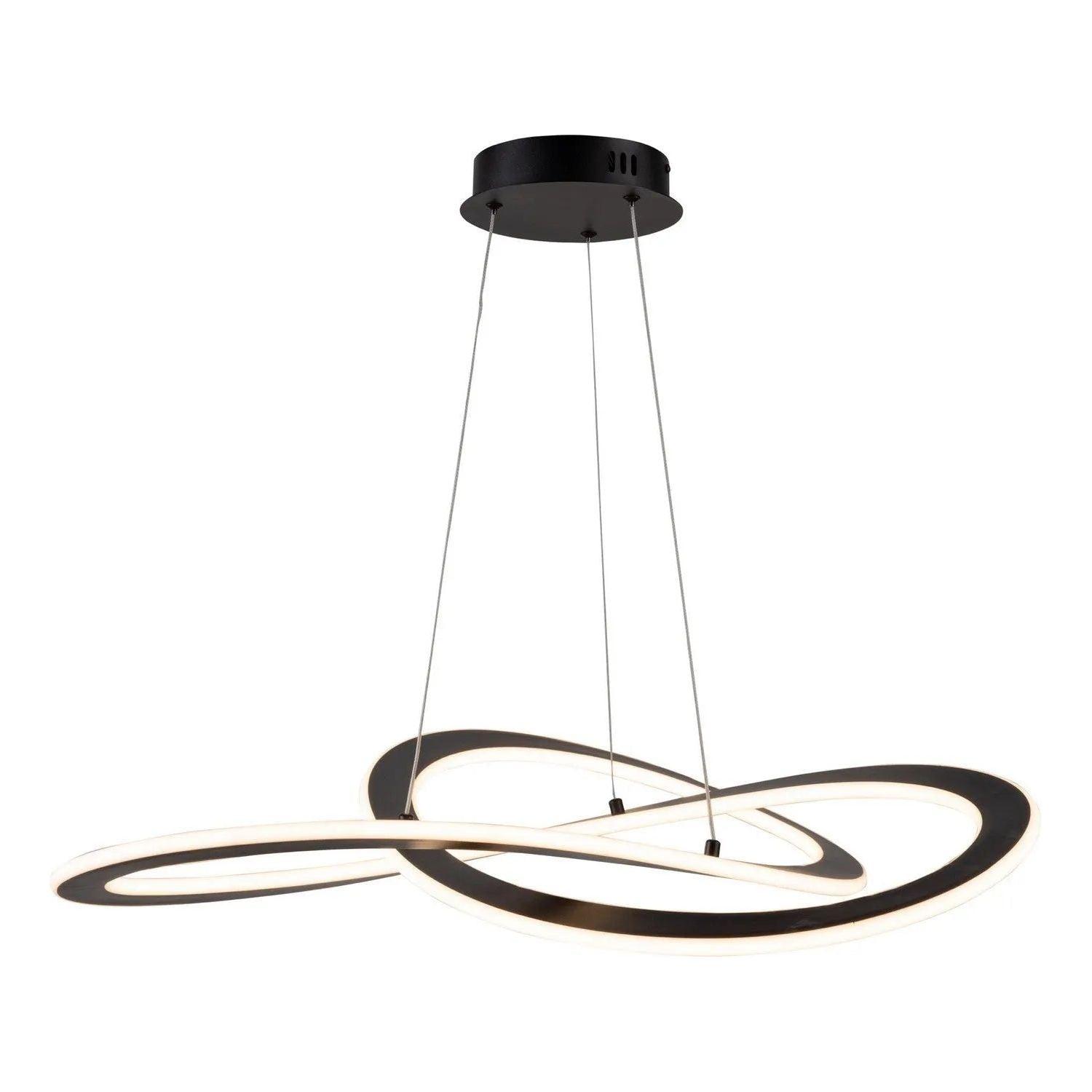 Artcraft Lighting - Wave LED Chandelier - AC7079BK - Canada Light Shop