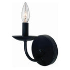 Artcraft Lighting - Wrought Iron One Light Wall Sconce - AC11671BK - Canada Light Shop