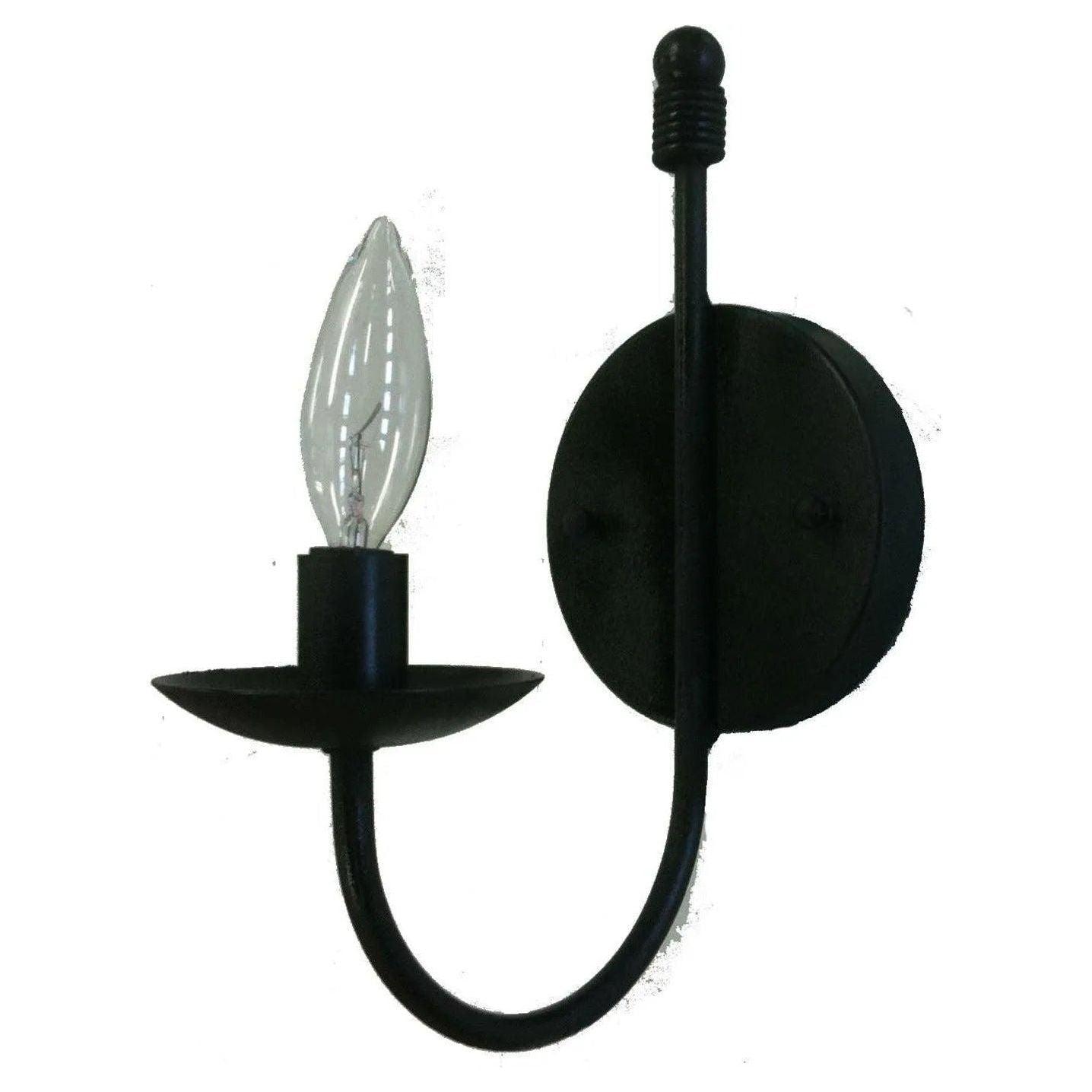 Artcraft Lighting - Wrought Iron One Light Wall Sconce - AC3781EB - Canada Light Shop