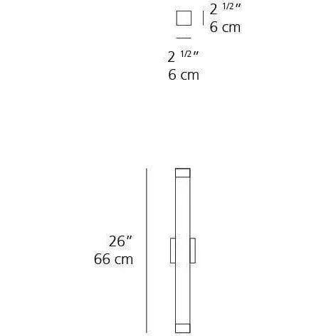 Artemide - 2.5 Square Strip Wall Light - RD902L93006A - Canada Light Shop