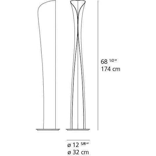 Artemide - Cadmo LED Floor Lamp - 1361W15A - Canada Light Shop