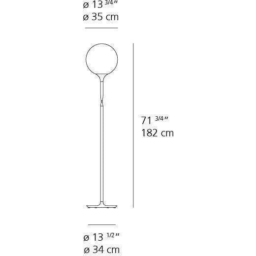 Artemide - Castore Floor Lamp - 1055005A - Canada Light Shop