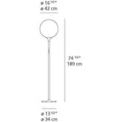Artemide - Castore Floor Lamp - 1055005A - Canada Light Shop