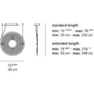 Artemide - Copernico 500 Suspension - 1608048A - Canada Light Shop
