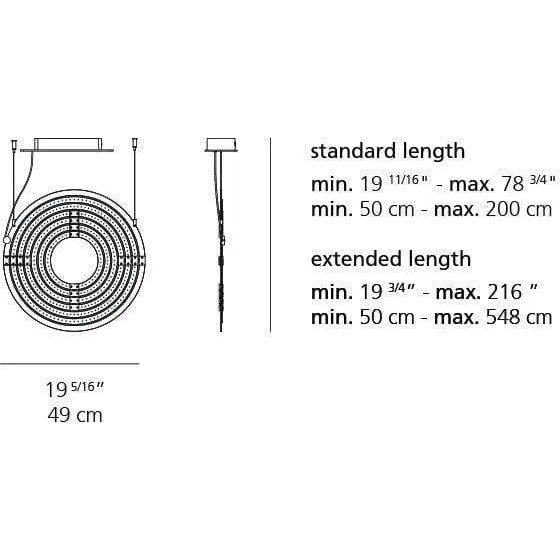 Artemide - Copernico 500 Suspension - 1608048A - Canada Light Shop