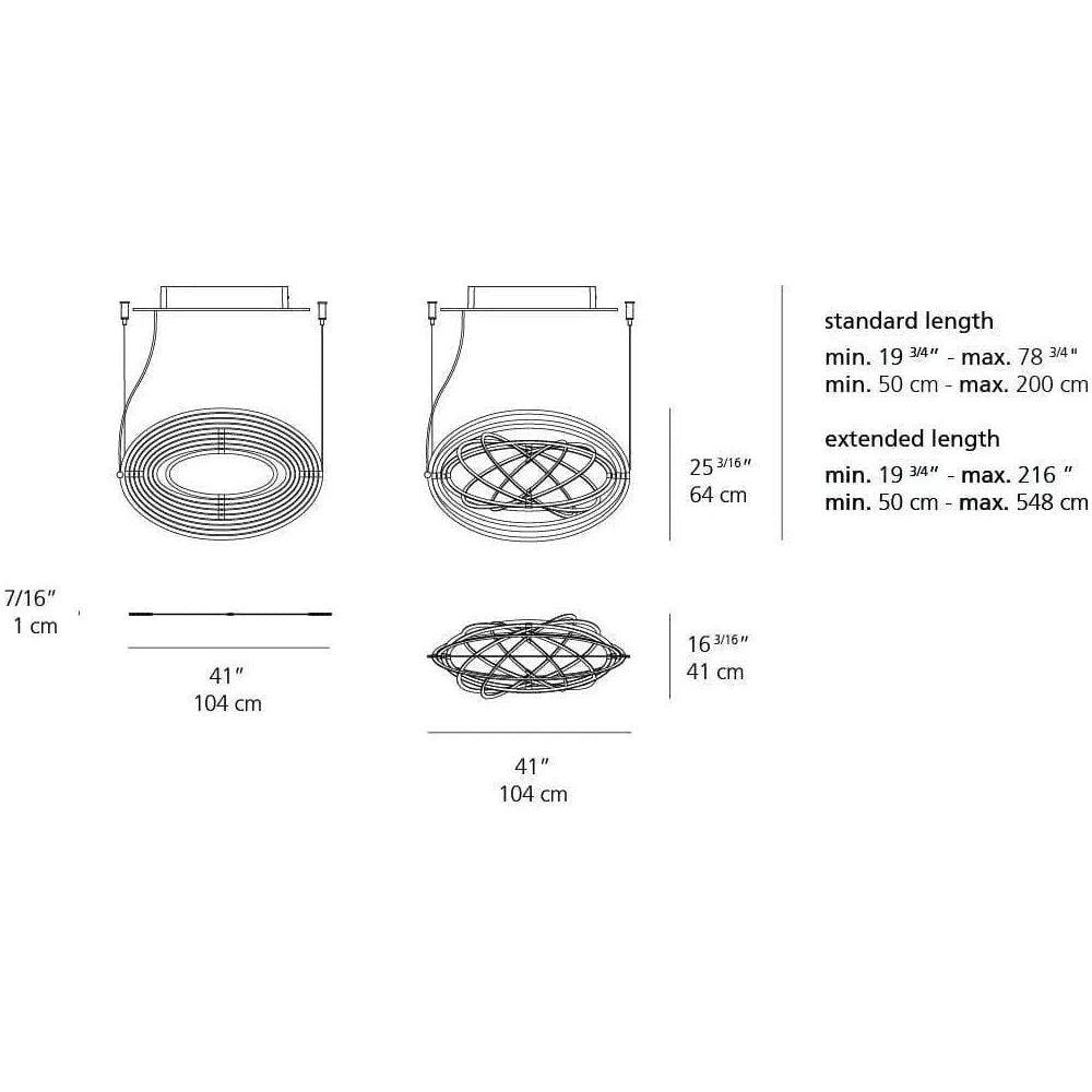 Artemide - Copernico Classic Suspension - 1623028A - Canada Light Shop