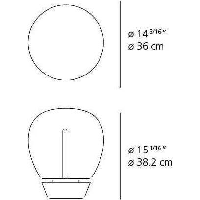 Artemide - Empatia Table Lamp - 1817018A - Canada Light Shop
