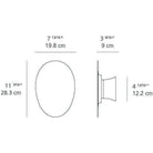 Artemide - Facce Alpha Raised LED Wall/Ceiling Light - RDFAK01L93001AN - Canada Light Shop