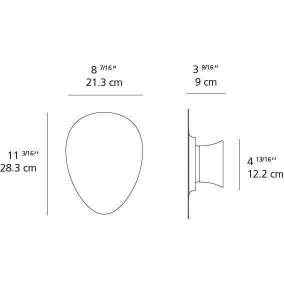 Artemide - Facce Tetro Raised LED Wall/Ceiling Light - RDFAK03L93001AN - Canada Light Shop