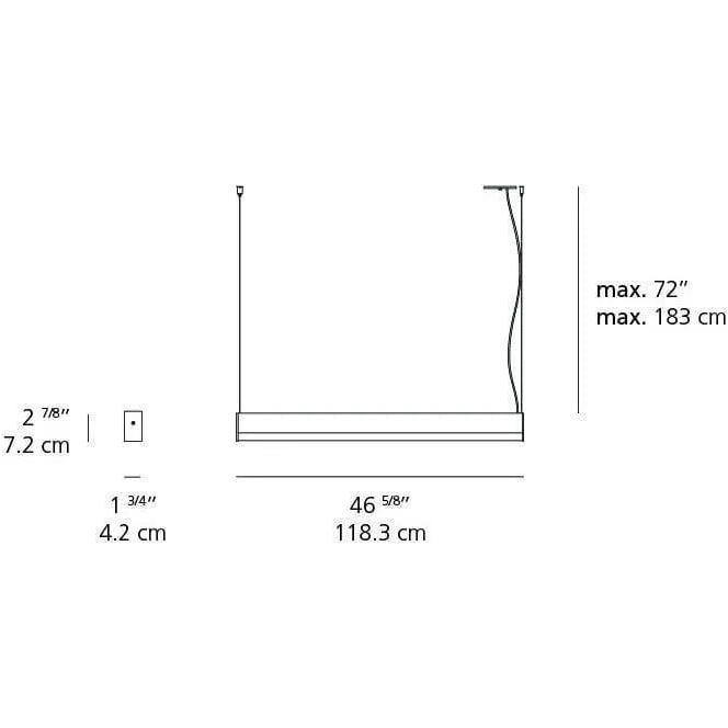 Artemide - Ledbar Square Linear Pendant - RDLBC4SD93006A - Canada Light Shop