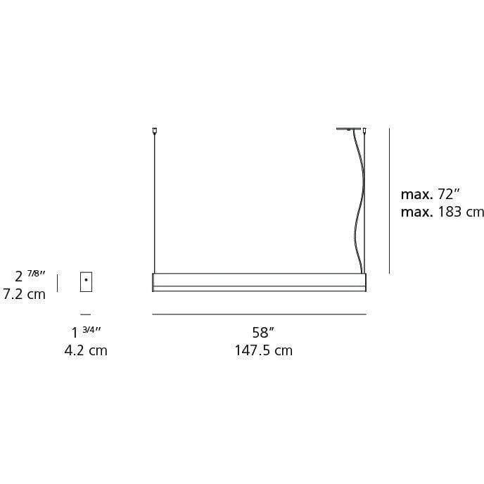 Artemide - Ledbar Square Linear Pendant - RDLBC4SD93006A - Canada Light Shop