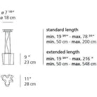 Artemide - Logico Single Suspension - 0696018A - Canada Light Shop