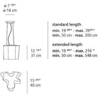 Artemide - Logico Single Suspension - 0696018A - Canada Light Shop