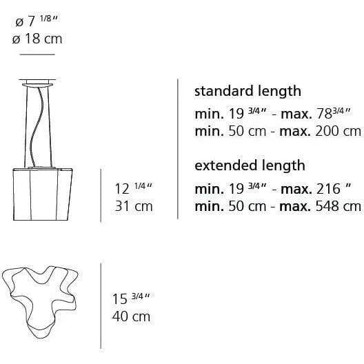 Artemide - Logico Single Suspension - 0696018A - Canada Light Shop