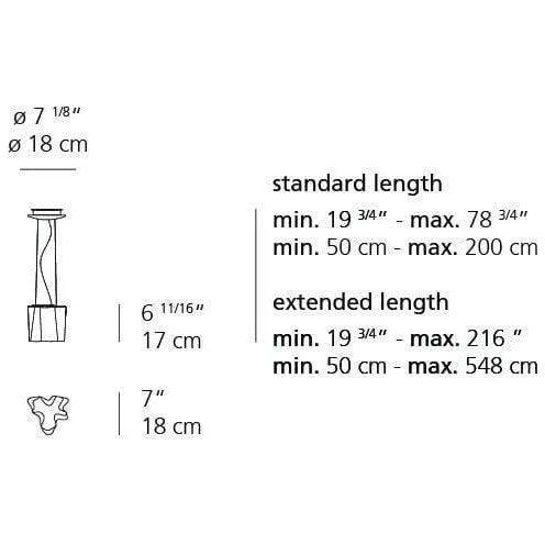 Artemide - Logico Single Suspension - 0696018A - Canada Light Shop