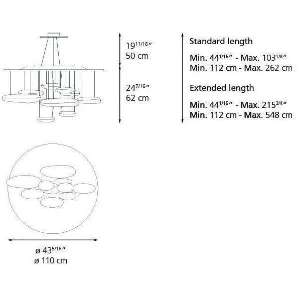 Artemide - Mercury Suspension - 1367118A - Canada Light Shop
