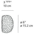 Artemide - Meteorite Mini Wall/Ceiling Light - 1707018A - Canada Light Shop