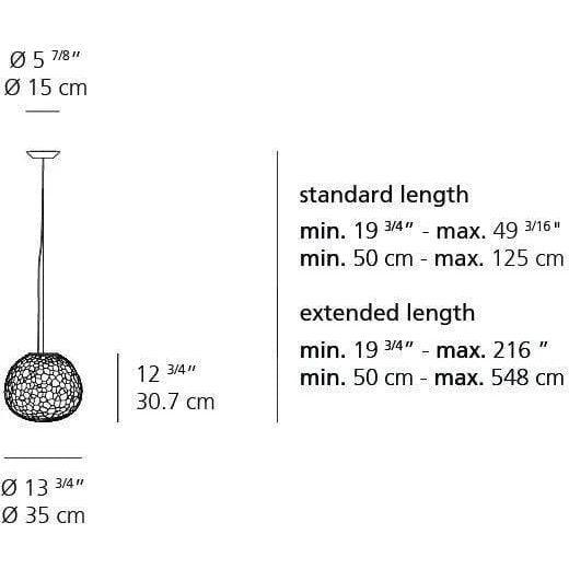 Artemide - Meteorite Suspension - 1702018A - Canada Light Shop
