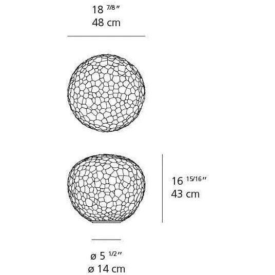 Artemide - Meteorite Table Lamp - 1700018A - Canada Light Shop