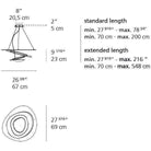 Artemide - Pirce Suspension - 1256118A - Canada Light Shop