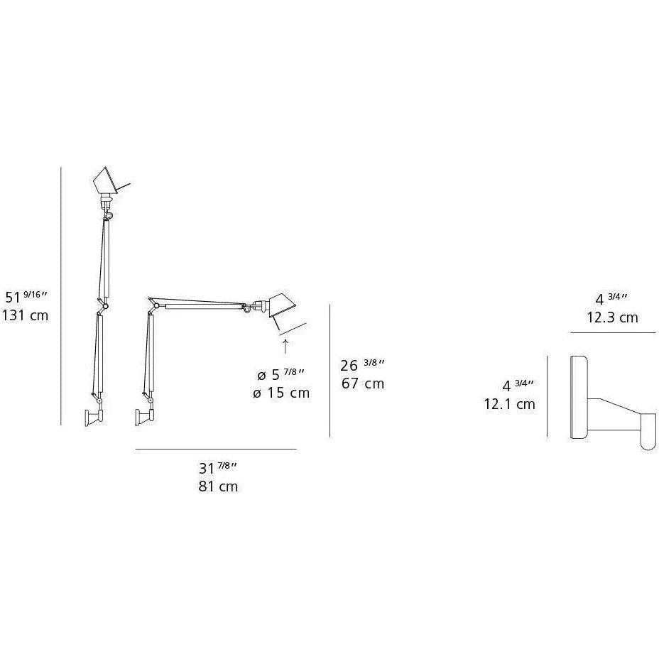 Artemide - Tolomeo Classic Wall Light - TOL1100 - Canada Light Shop