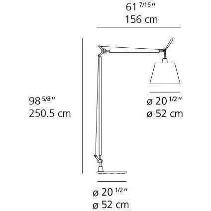 Artemide - Tolomeo Maxi Floor Lamp - 0510018A - Canada Light Shop