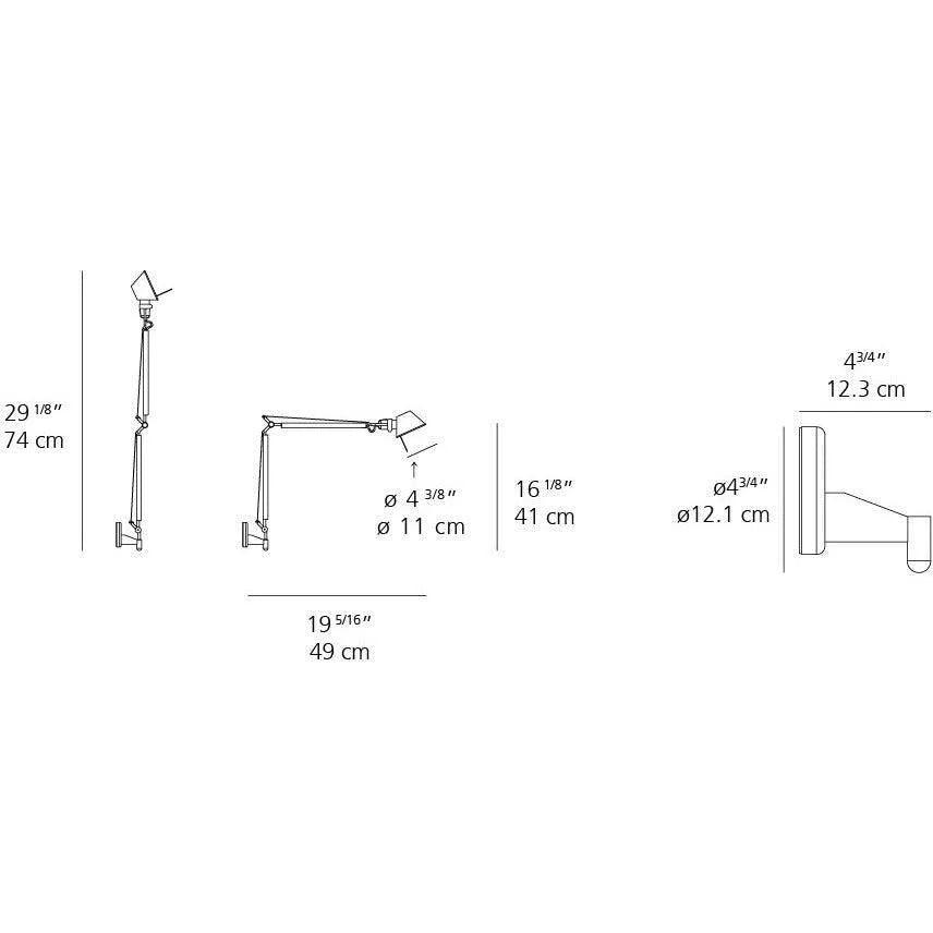 Artemide - Tolomeo Micro Wall Light - TOL1142 - Canada Light Shop