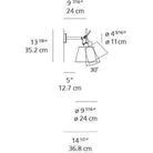 Artemide - Tolomeo Shade Wall Light - TOL1170 - Canada Light Shop